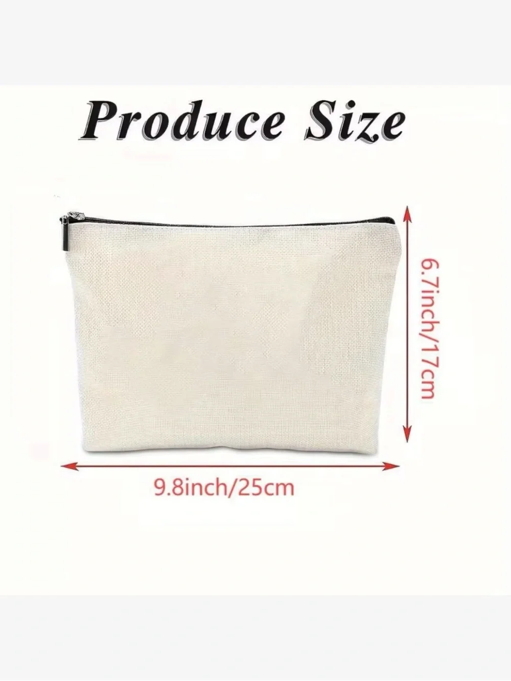 Emergency Snacks Canvas Zipper Pouch Cosmetic Bag Makeup Travel Organizer Gift - Picture 4 of 4